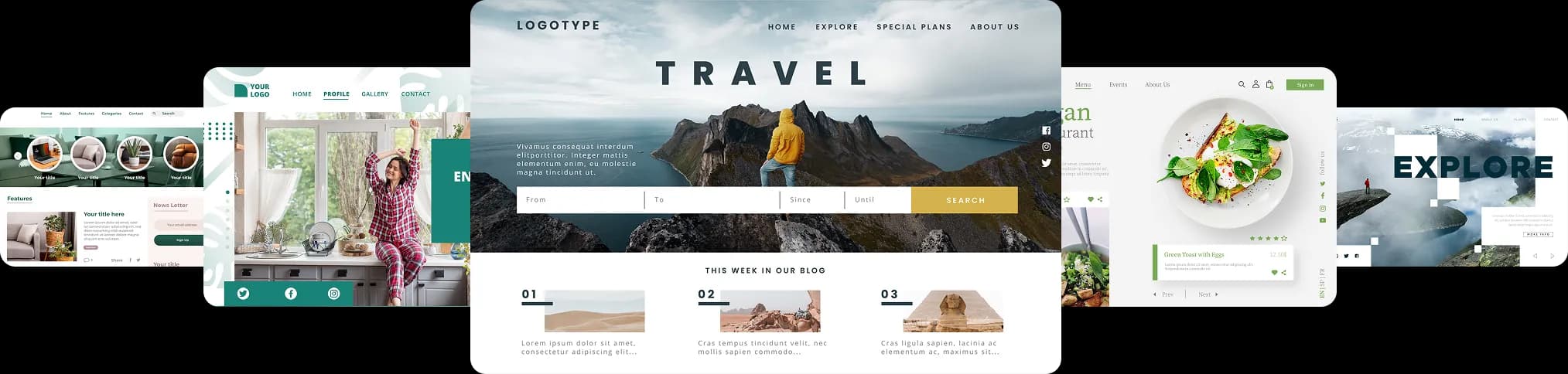 AI website builder templates